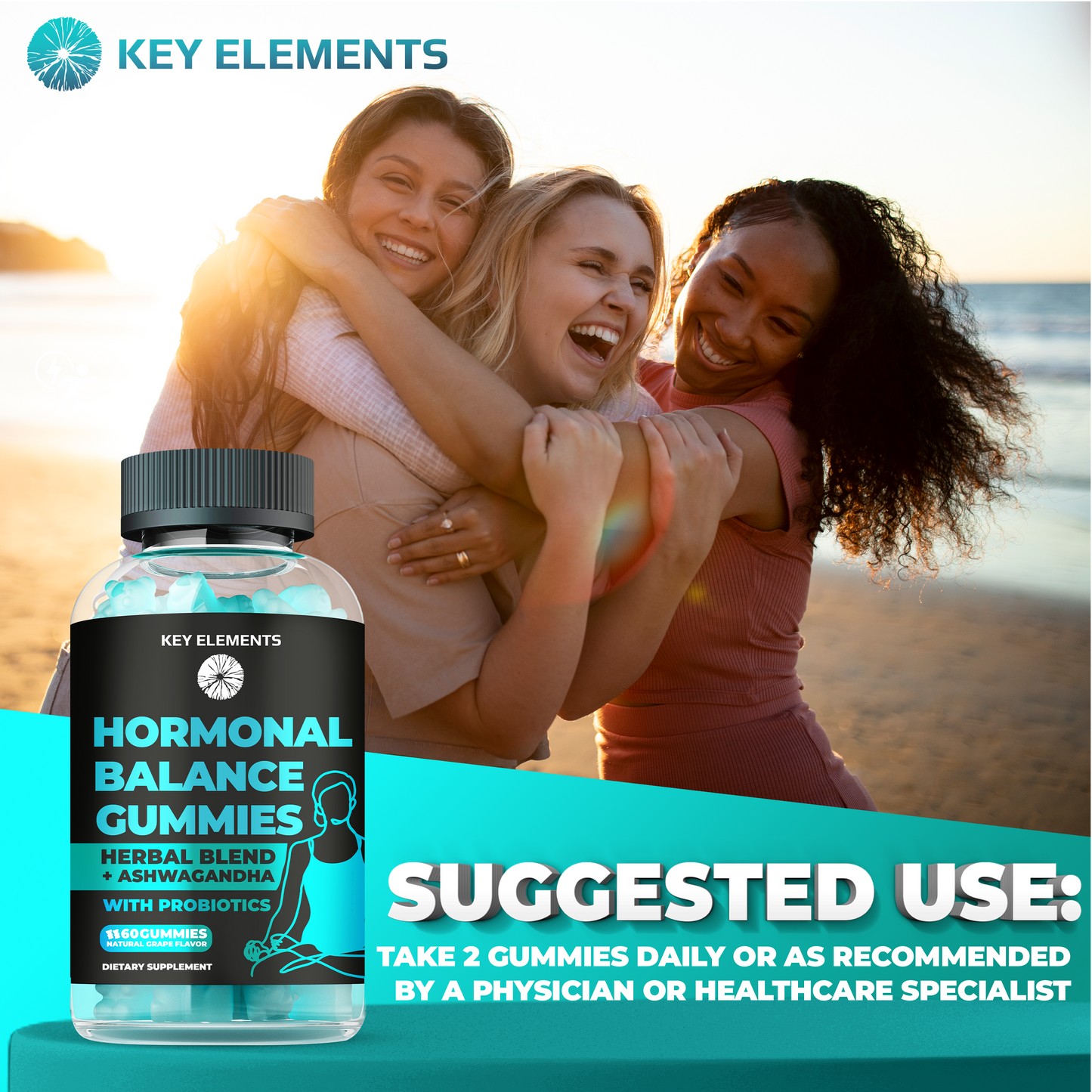 PMS Relief Gummies with Probiotics & Calming Adaptogens