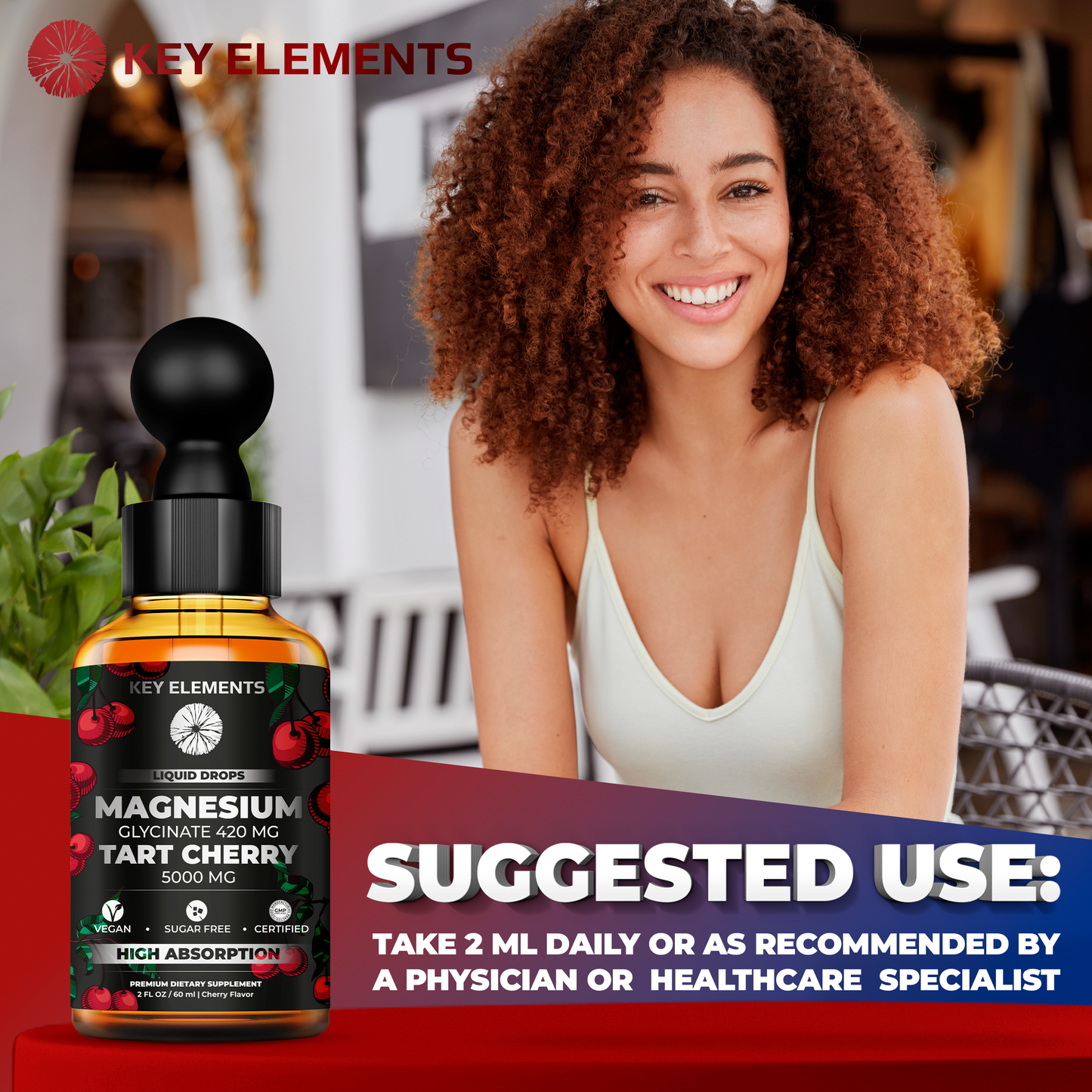 Magnesium Drops with Tart Cherry Extract for Sleep, Joint & Muscle Support