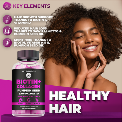 Beauty Complex Biotin Collagen Gummies for Hair, Skin & Nails