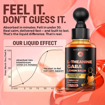 Calm, Stress Relief & Chill GABA with L-Theanine Drops