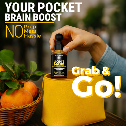 Smart Lions Mane Extract Drops for Memory, Focus & Brain Health