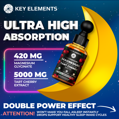 Magnesium Drops with Tart Cherry Extract for Sleep, Joint & Muscle Support