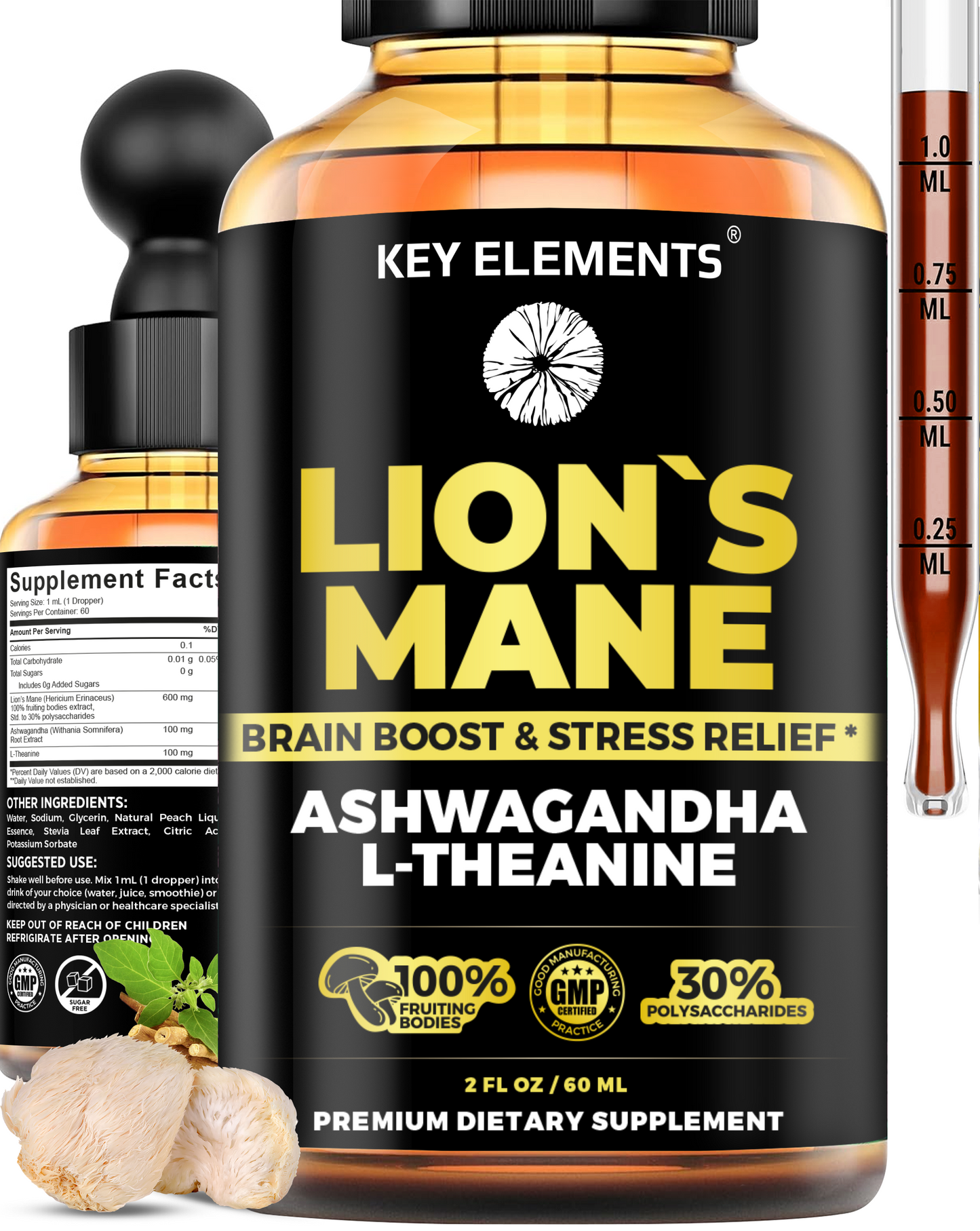 Smart Lions Mane Extract Drops for Memory, Focus & Brain Health